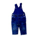A Navy Long Overalls from DPAM in size 6-12M for neutral. (Front View)