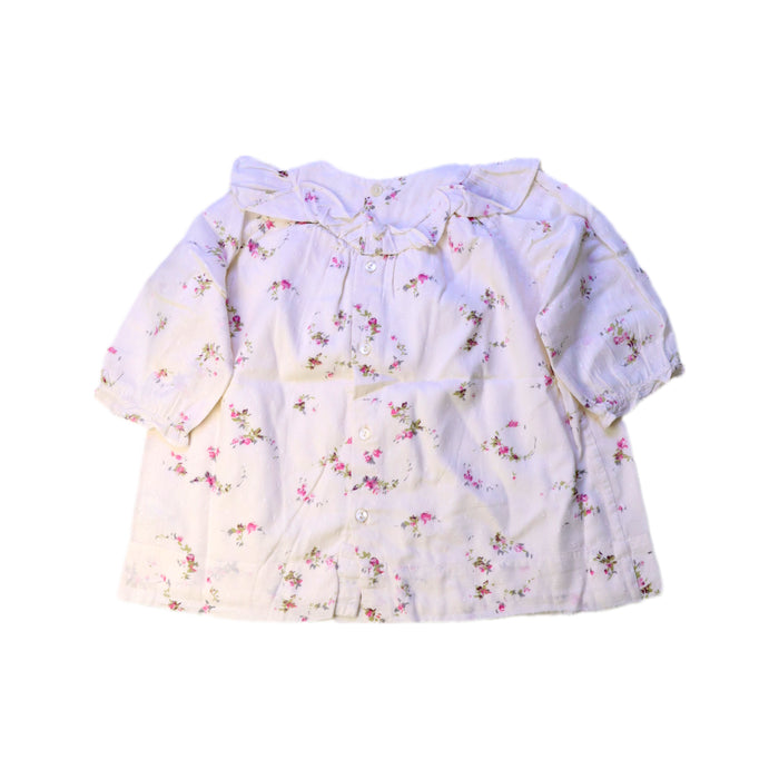A White Short Sleeve Tops from Bonpoint in size 6-12M for girl. (Back View)