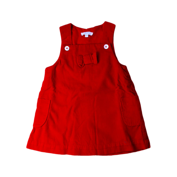 A Red Sleeveless Dresses from Jacadi in size 6-12M for girl. (Front View)