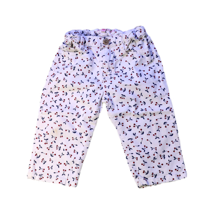 A White Casual Pants from Bonpoint in size 6-12M for girl. (Front View)