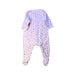 A White Onesies from Petit Bateau in size 3-6M for girl. (Back View)