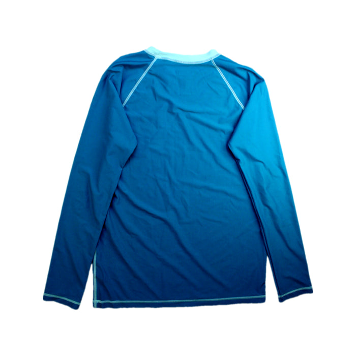 A Blue Rash Guards from Crewcuts in size 12Y for boy. (Back View)