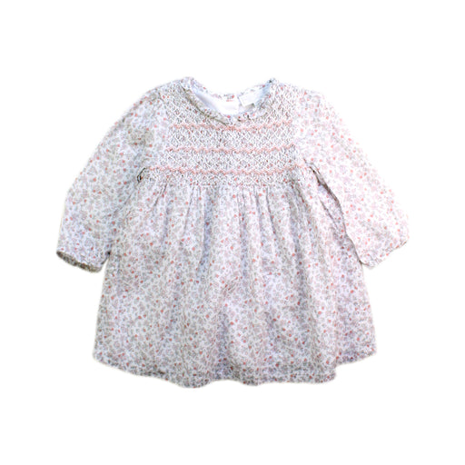 A White Long Sleeve Dresses from The Little White Company in size 3-6M for girl. (Front View)