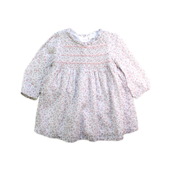 A White Long Sleeve Dresses from The Little White Company in size 3-6M for girl. (Front View)
