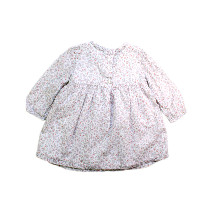 A White Long Sleeve Dresses from The Little White Company in size 3-6M for girl. (Back View)