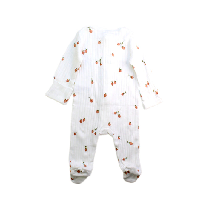 A White Onesies from Mamas & Papas in size 3-6M for girl. (Back View)
