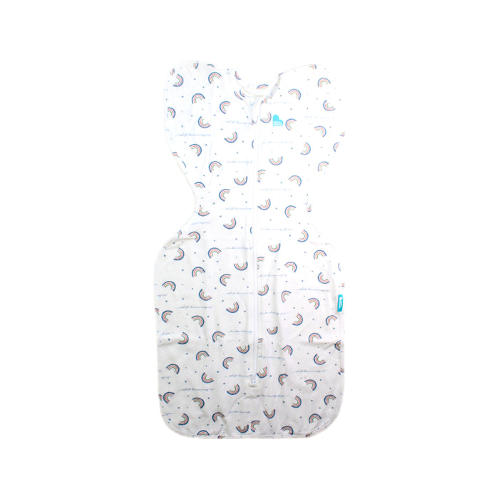 A White Swaddles from Love To Dream in size 3-6M for neutral. (Front View)