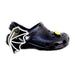 A Black Slip Ons from Crocs in size 3T for boy. (Front View)