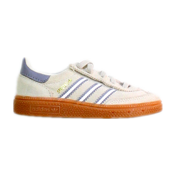 A White Sneakers from Adidas in size 3T for boy. (Front View)