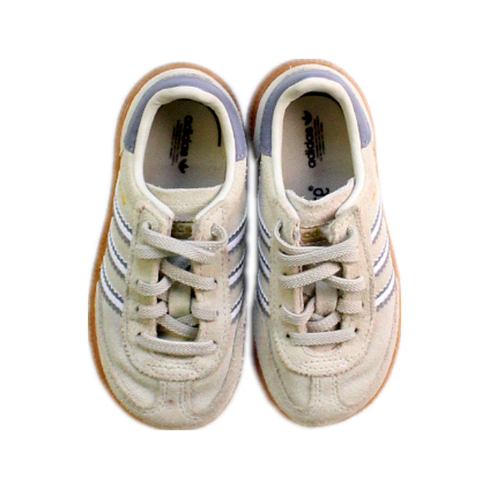 A White Sneakers from Adidas in size 3T for boy. (Back View)