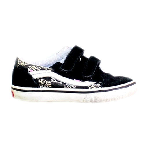 A Black Sneakers from Vans in size 3T for neutral. (Front View)