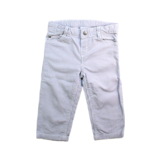 A Blue Casual Pants from Petit Bateau in size 6-12M for boy. (Front View)