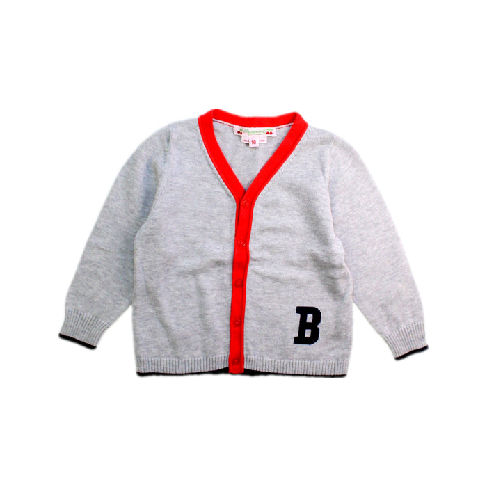 A Grey Cardigans from Bonpoint in size 12-18M for boy. (Front View)