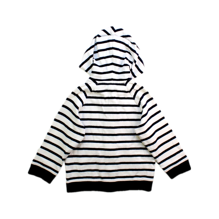 A White Hooded Sweatshirts from Petit Bateau in size 12-18M for boy. (Back View)