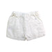 A White Shorts from Petit Bateau in size 6-12M for neutral. (Back View)