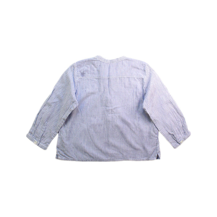 A Blue Long Sleeve Shirts from Bonpoint in size 12-18M for boy. (Back View)