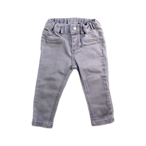 A Grey Casual Pants from Petit Bateau in size 6-12M for boy. (Front View)