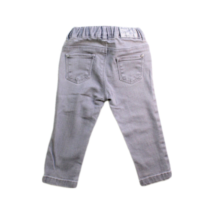 A Grey Casual Pants from Petit Bateau in size 6-12M for boy. (Back View)