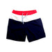 A Red Swim Shorts from Petit Bateau in size 6T for boy. (Front View)