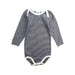 A Navy Long Sleeve Bodysuits from Petit Bateau in size 12-18M for boy. (Front View)