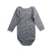 A Navy Long Sleeve Bodysuits from Petit Bateau in size 12-18M for boy. (Back View)