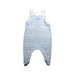 A Blue Long Overalls from Petit Bateau in size Newborn for boy. (Front View)