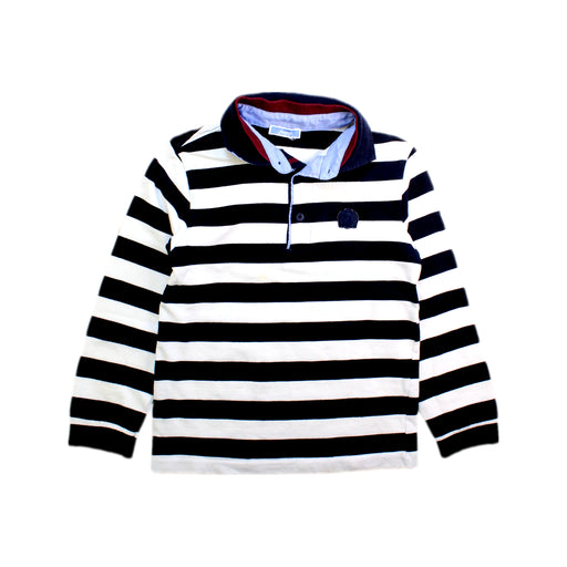 A Black Long Sleeve Polos from Jacadi in size 8Y for boy. (Front View)