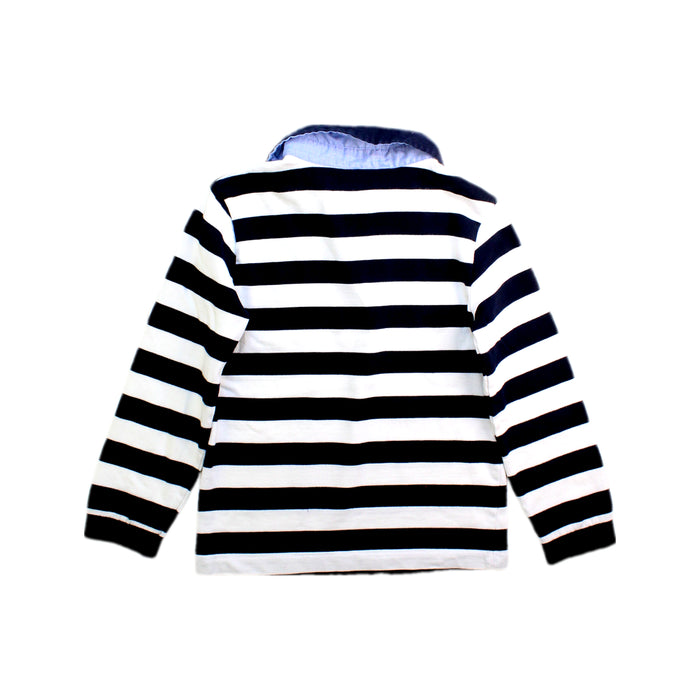 A Black Long Sleeve Polos from Jacadi in size 8Y for boy. (Back View)
