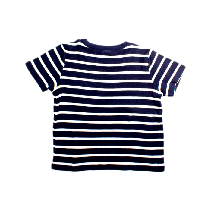 A Navy Short Sleeve T Shirts from Petit Bateau in size 3T for boy. (Back View)
