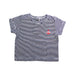 A Blue Short Sleeve T Shirts from Petit Bateau in size 6-12M for boy. (Front View)