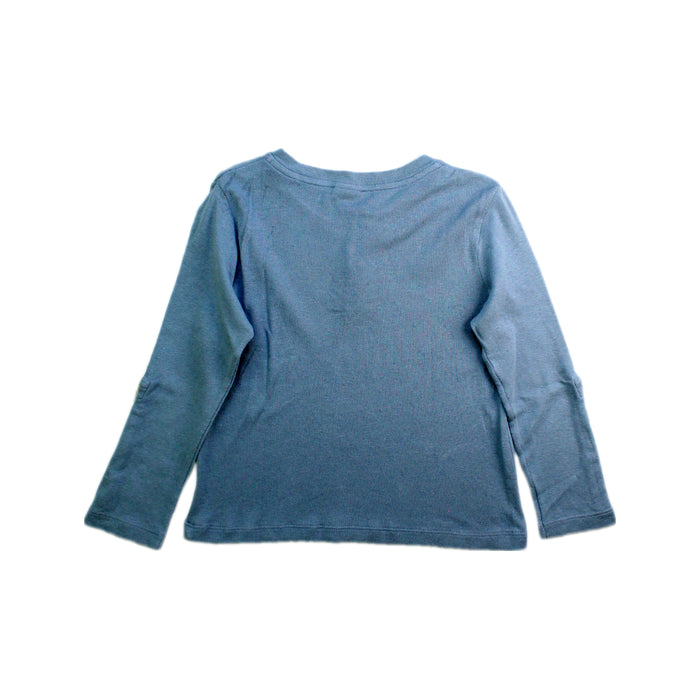 A Blue Long Sleeve Tops from Petit Bateau in size 3T for boy. (Back View)