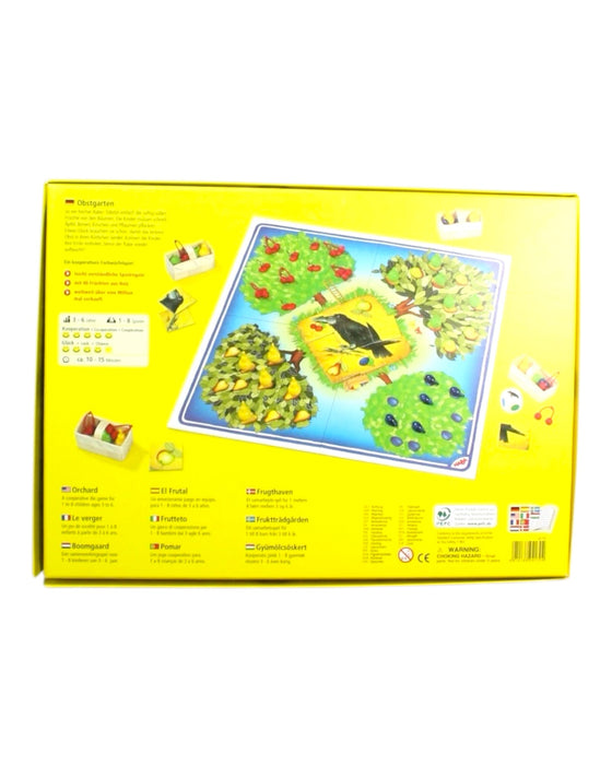 A Yellow Board Games & Puzzles from Haba in size 3T for girl. (Back View)