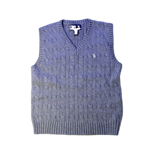 A Grey Sweater Vests from Polo Ralph Lauren in size 4T for boy. (Front View)