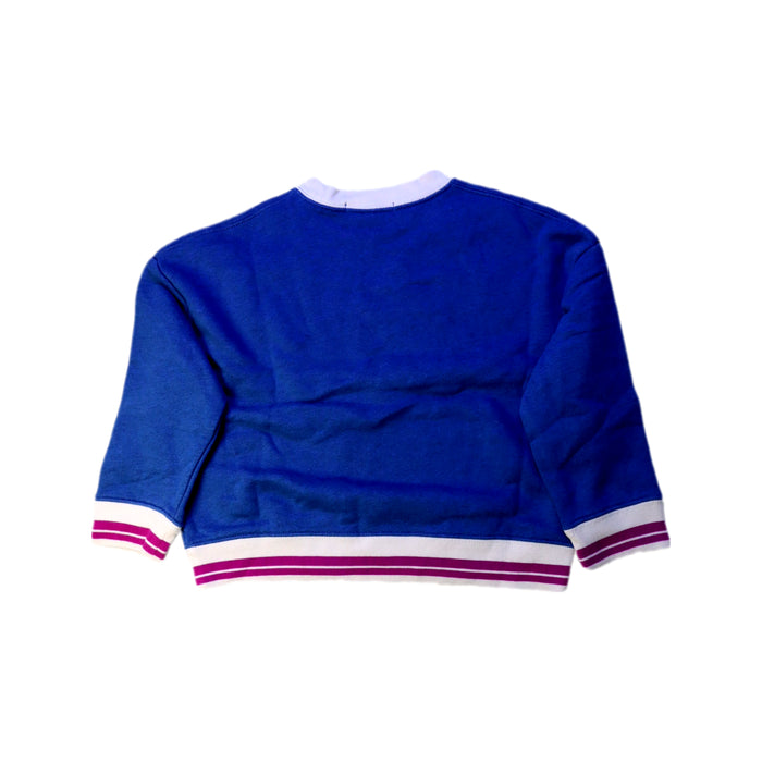 A Blue Crewneck Sweatshirts from Burberry in size 4T for girl. (Back View)