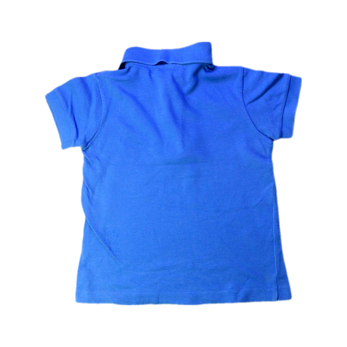 A Blue Short Sleeve Polos from Lacoste in size 2T for boy. (Back View)