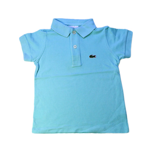 A Blue Short Sleeve Polos from Lacoste in size 2T for boy. (Front View)