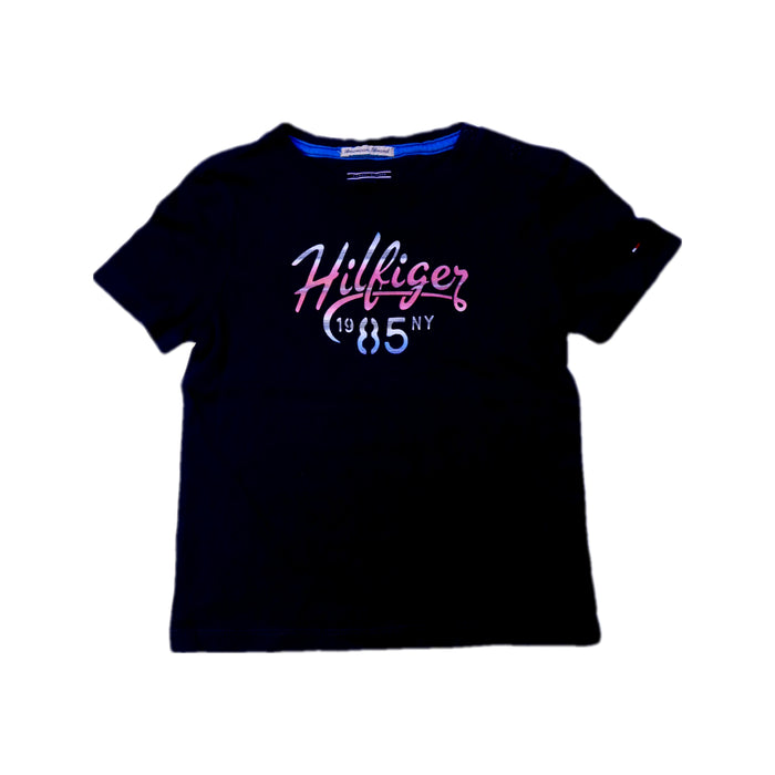 A Black Short Sleeve T Shirts from Tommy Hilfiger in size 2T for boy. (Front View)