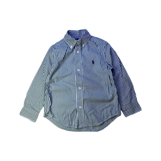 A Blue Long Sleeve Shirts from Ralph Lauren in size 3T for boy. (Front View)