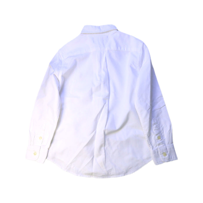 A White Long Sleeve Shirts from Ralph Lauren in size 5T for boy. (Back View)
