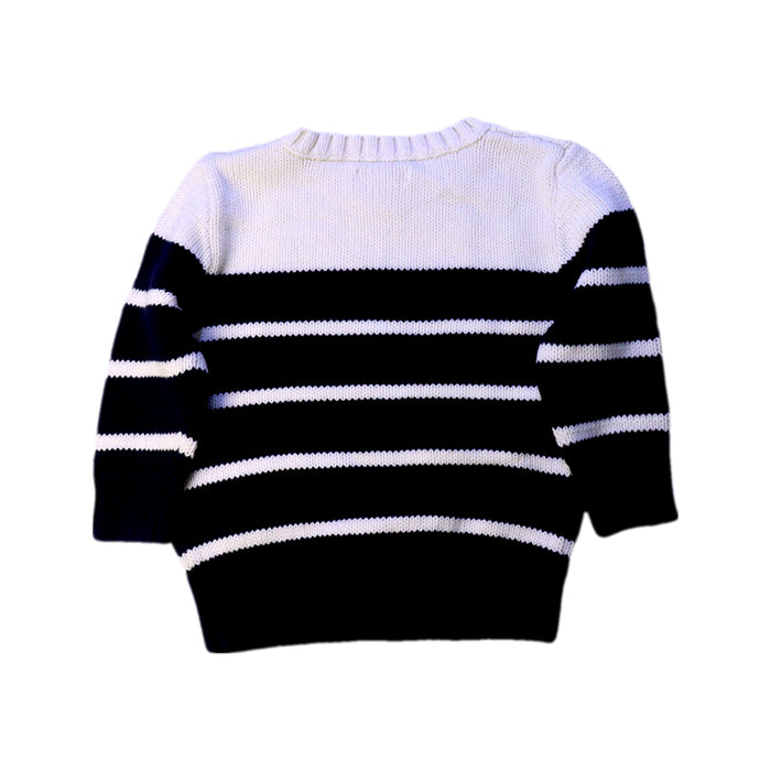 A White Knit Sweaters from Ralph Lauren in size 12-18M for boy. (Back View)