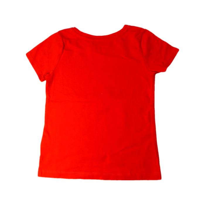 A Red Short Sleeve T Shirts from Marimekko in size 4T for girl. (Back View)
