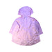 A Pink Rain Jackets from Armani in size 6T for girl. (Back View)