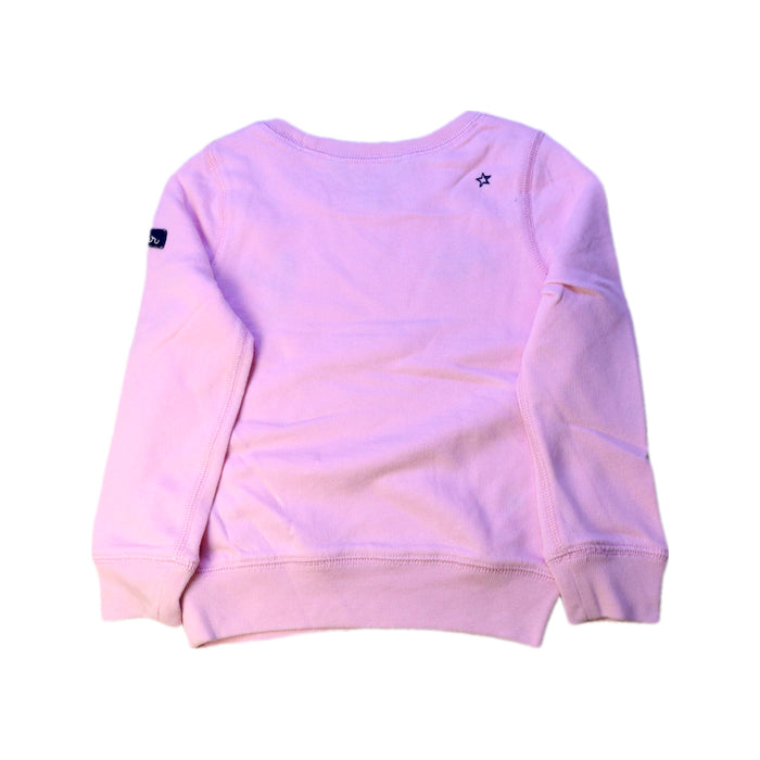 A Pink Crewneck Sweatshirts from Polo Ralph Lauren in size 4T for girl. (Back View)