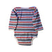 A Multicolour Long Sleeve Bodysuits from Dimples in size 6-12M for neutral. (Back View)