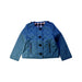 A Blue Puffer/Quilted Jackets from Burberry in size 4T for girl. (Front View)