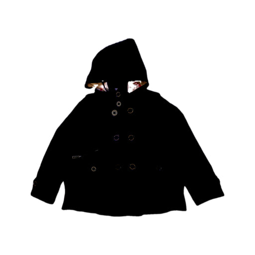 A Black Coats from Burberry in size 4T for girl. (Front View)