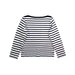 A Black Long Sleeve T Shirts from Petit Bateau in size 8Y for boy. (Back View)