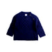 A Navy Knit Sweaters from Petit Bateau in size 12-18M for boy. (Front View)
