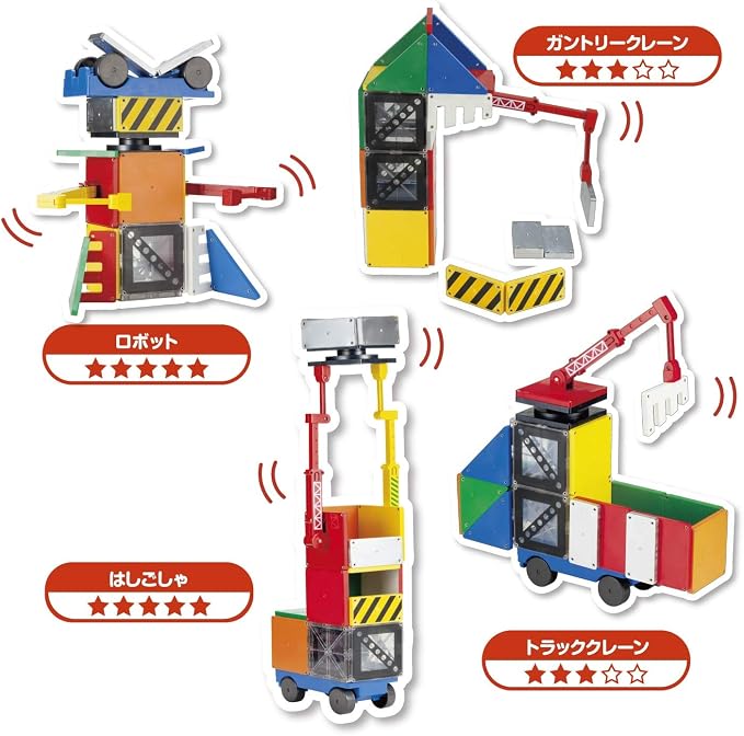 A Multicolour Lego & Building Blocks from Magna-Tiles in size 3T for boy. (Back View)