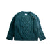 A Teal Knit Sweaters from Petit Bateau in size 12-18M for boy. (Front View)